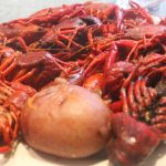 Crawfish boil, Frisco Mom Blog, Rockfish seafood and grill, Frisco, Texas, Foodie 